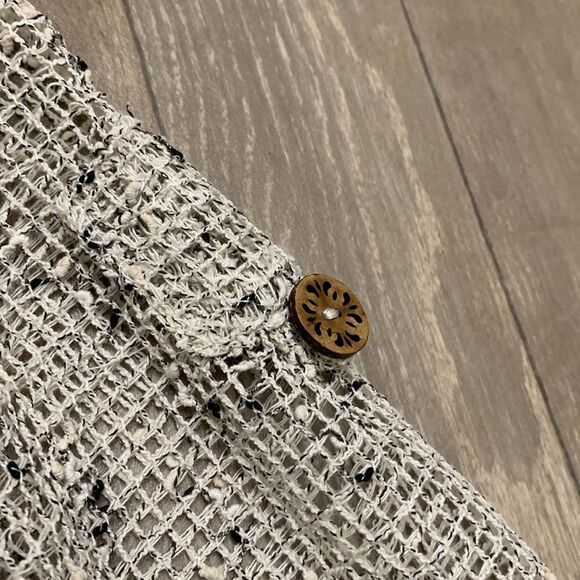 Womens Nina Leonard Fishnet Crochet‎ Mesh Beach Hippie Cardigan Open Sweater - Picture 5 of 6